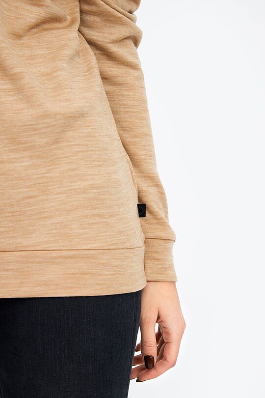 Merino-bamboo blend sweatshirt 5 | BROWN | Audimas