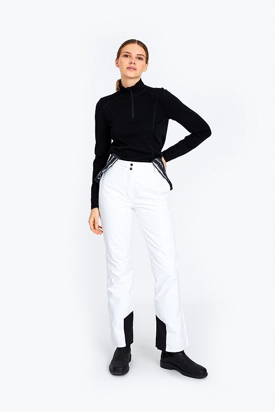Merino wool blend half-zip sweatshirt 5 | BLACK | Audimas