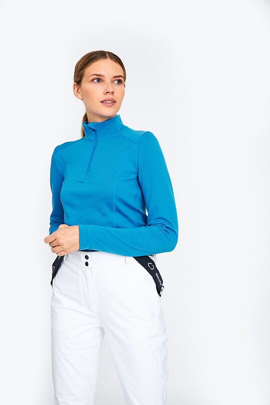 Merino wool blend half-zip sweatshirt 1 | MĖLYNA | Audimas