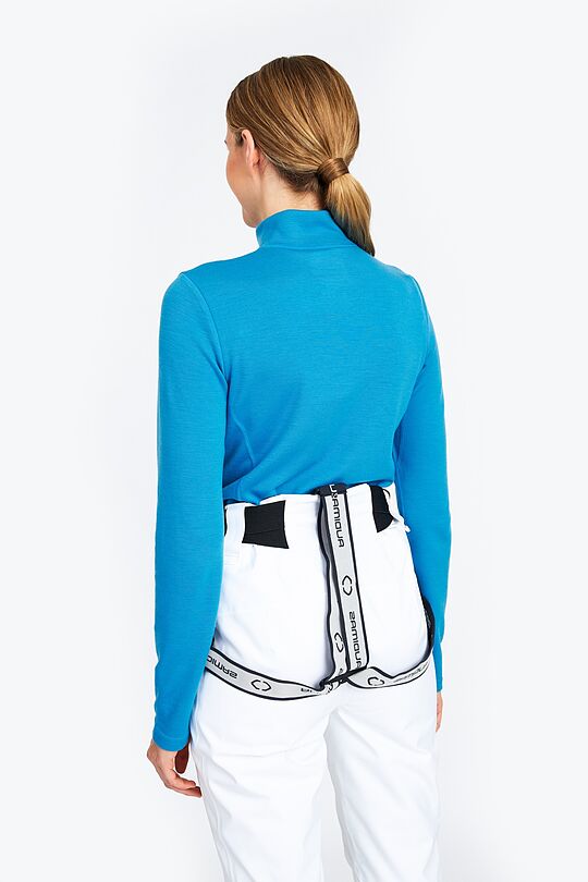 Merino wool blend half-zip sweatshirt 3 | BLUE | Audimas