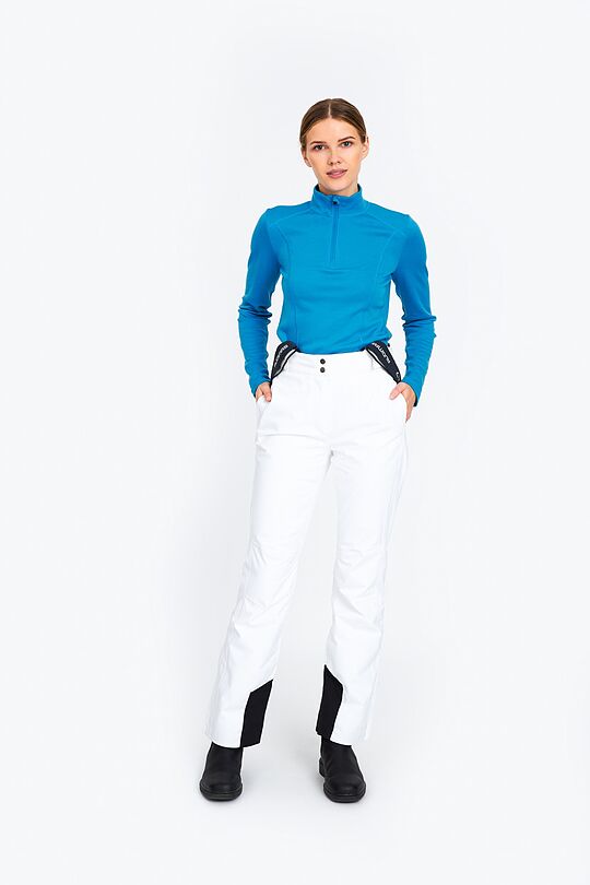 Merino wool blend half-zip sweatshirt 5 | BLUE | Audimas
