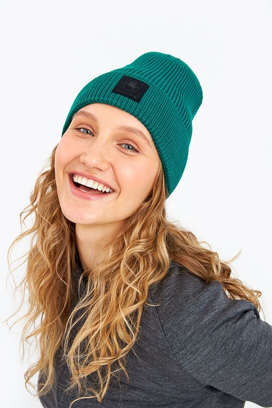 Knitted merino wool hat 3 | EVERGREEN | Audimas