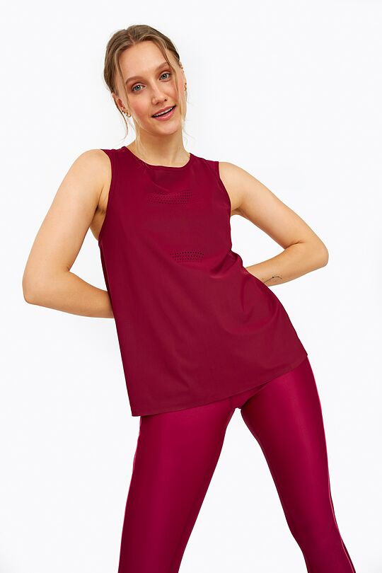 SENSITIVE tank top 2 | burgundy | Audimas