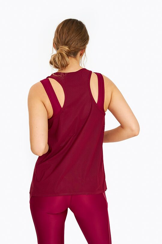 SENSITIVE tank top 3 | burgundy | Audimas