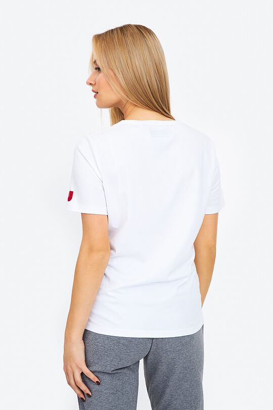 Cotton tee with print 3 | WHITE | Audimas