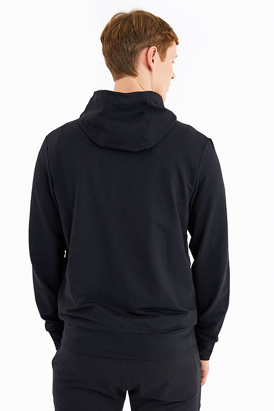 Stretch zip-through hoodie 2 | BLACK | Audimas