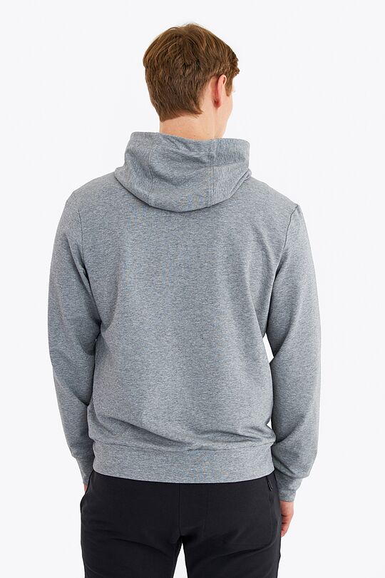 Stretch zip-through hoodie 2 | GREY/MELANGE | Audimas