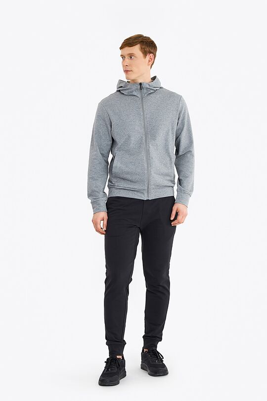 Stretch zip-through hoodie 5 | GREY/MELANGE | Audimas