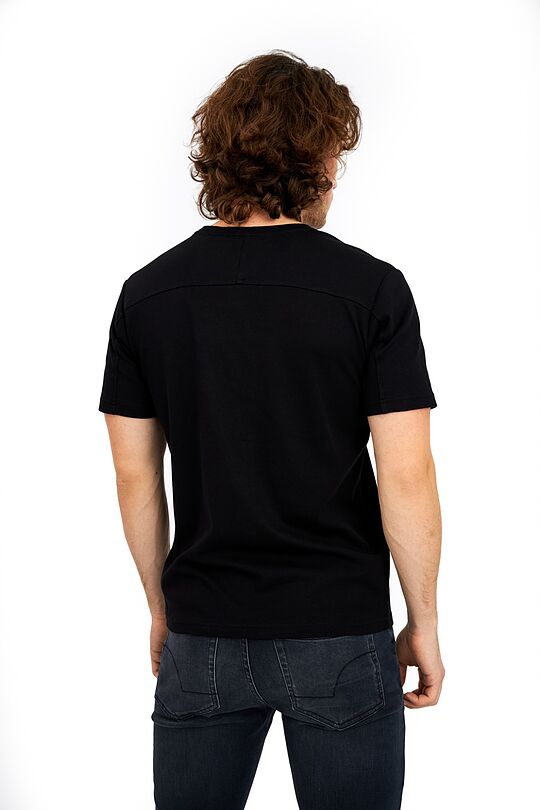 Relaxed fit cotton t-shirt 2 | BLACK | Audimas