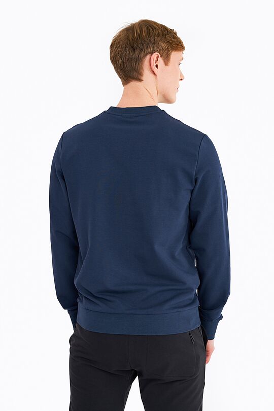 Organic cotton crewneck sweatshirt 3 | BLUE | Audimas