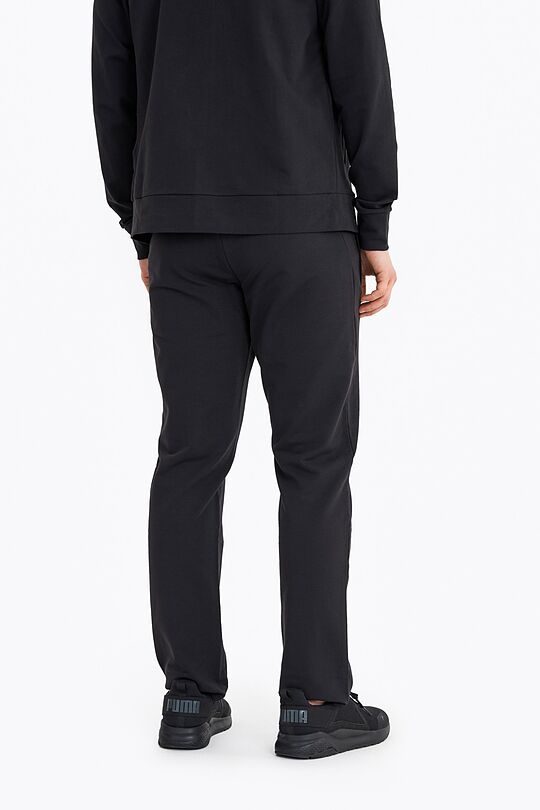 Organic french terry regural fit sweatpants 3 | BLACK | Audimas