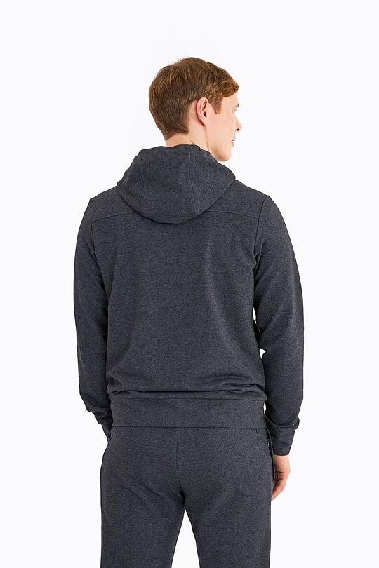 Organic french terry zip through hoodie 2 | GREY/MELANGE | Audimas