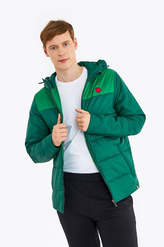 Jacket with Thinsulate thermal insulation 6 | GREEN/ KHAKI / LIME GREEN | Audimas