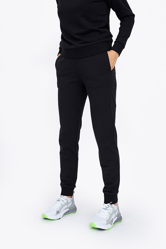 Organic cotton sweatpants 2 | BLACK | Audimas