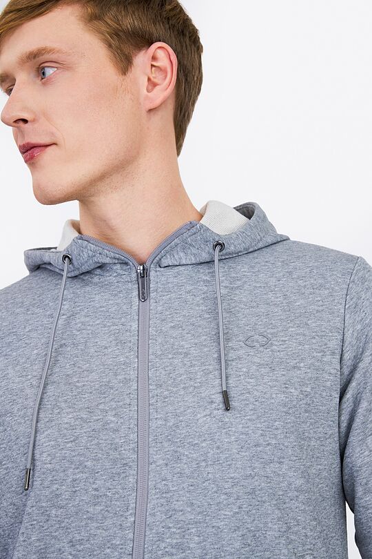 Organic cotton zip through hoodie 3 | GREY | Audimas