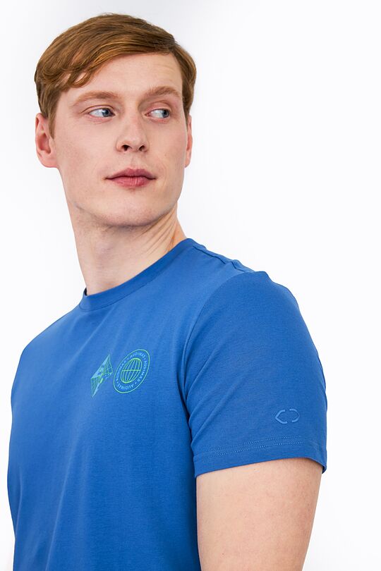 Organic cotton printed t-shirt 3 | BLUE | Audimas