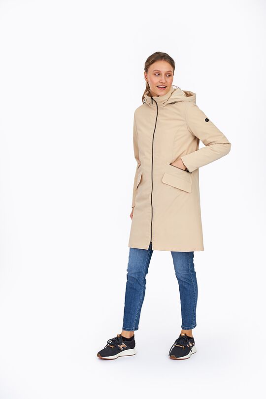 Long jacket with Thermore thermal insulation 10 | BROWN | Audimas