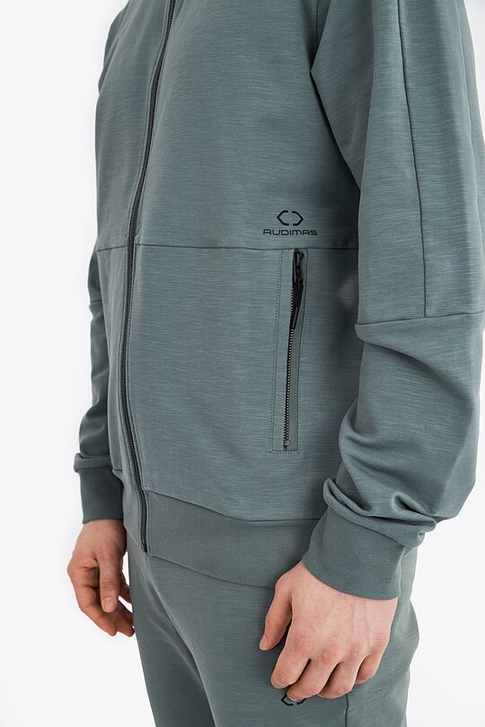 Zip through hoodie 4 | GREEN | Audimas