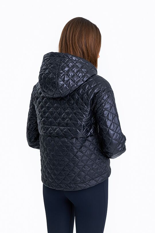 Short oversized quilted jacket 2 | BLACK | Audimas