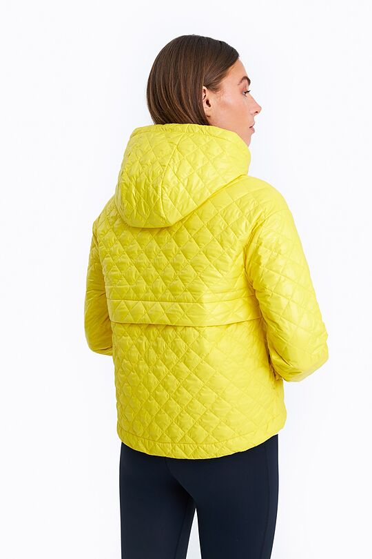 Short oversized quilted jacket 2 | YELLOW | Audimas