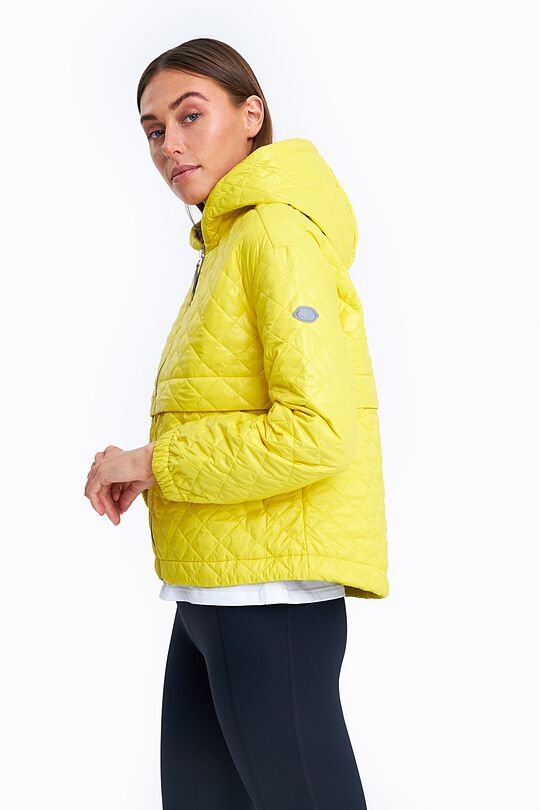Short oversized quilted jacket 3 | YELLOW | Audimas