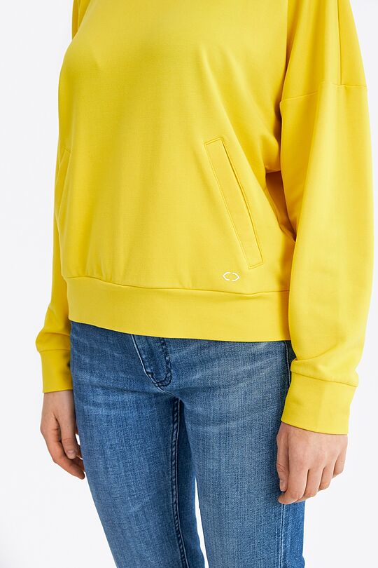 Oversized modal crewneck sweatshirt 3 | YELLOW | Audimas