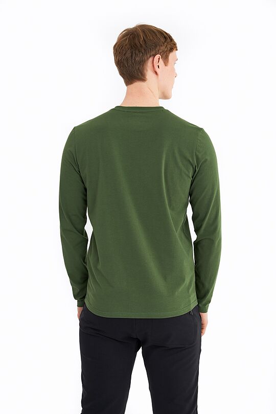 Organic cotton long sleeve t-shirt 2 | GREEN | Audimas