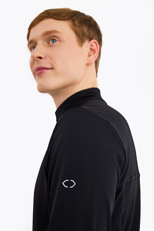 Long sleeve half-zip training top 5 | BLACK | Audimas