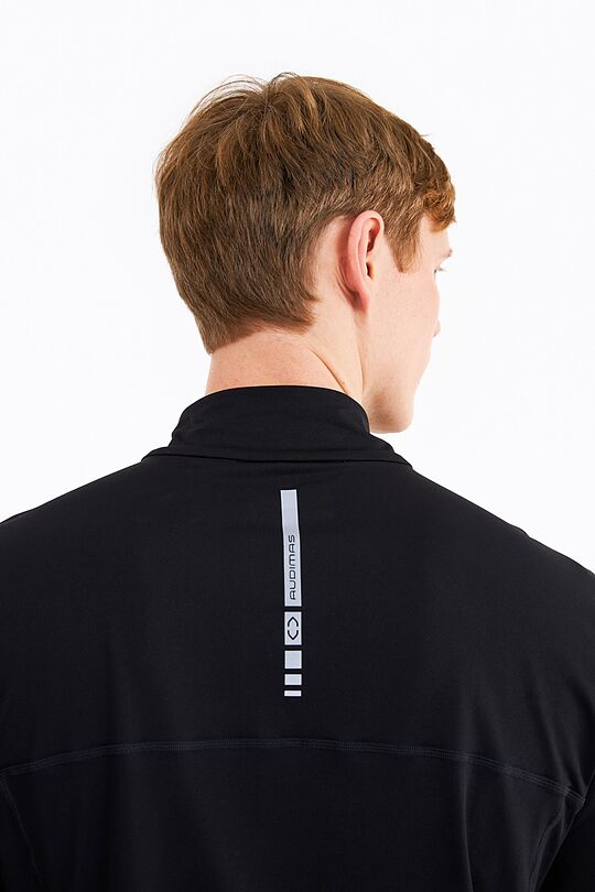 Long sleeve half-zip training top 6 | BLACK | Audimas