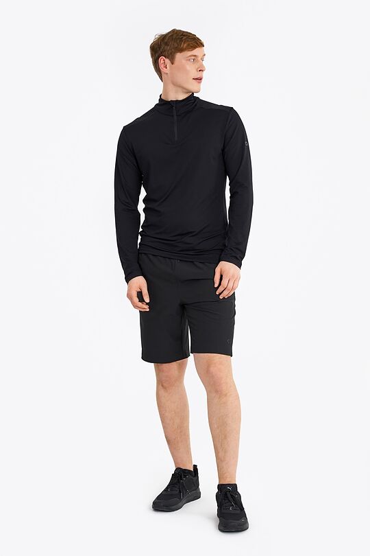 Long sleeve half-zip training top 7 | BLACK | Audimas