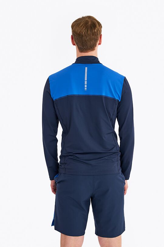 Long sleeve half-zip training top 3 | BLUE | Audimas