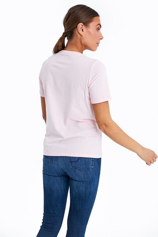 Organic cotton printed t-shirt 2 | PINK | Audimas