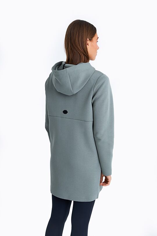 Long zip through hoodie 2 | GREEN | Audimas