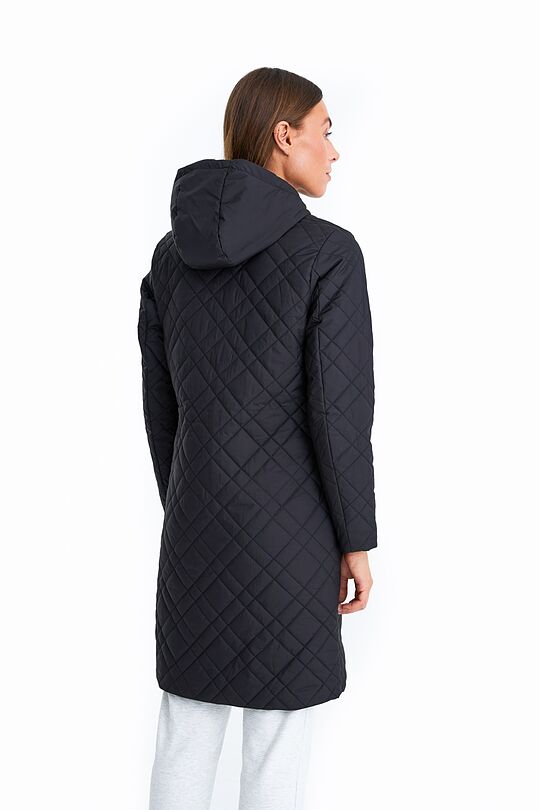 Long Thermore insulated quilted coat 3 | BLACK | Audimas
