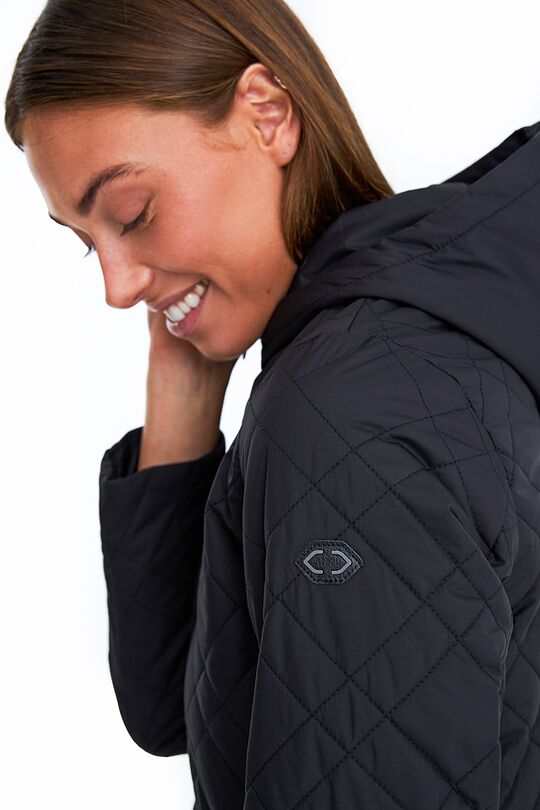 Long Thermore insulated quilted coat 6 | BLACK | Audimas