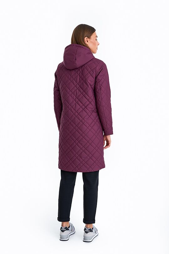 Long Thermore insulated quilted coat 3 | BORDO | Audimas
