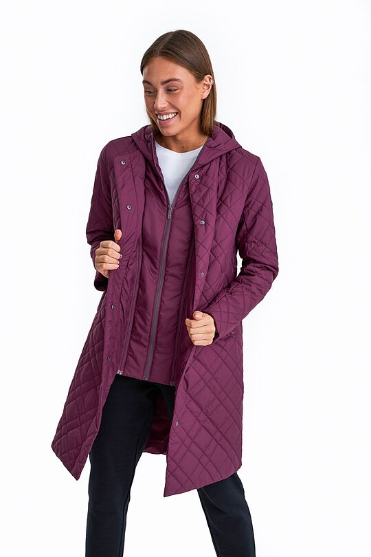 Long Thermore insulated quilted coat 6 | BORDO | Audimas