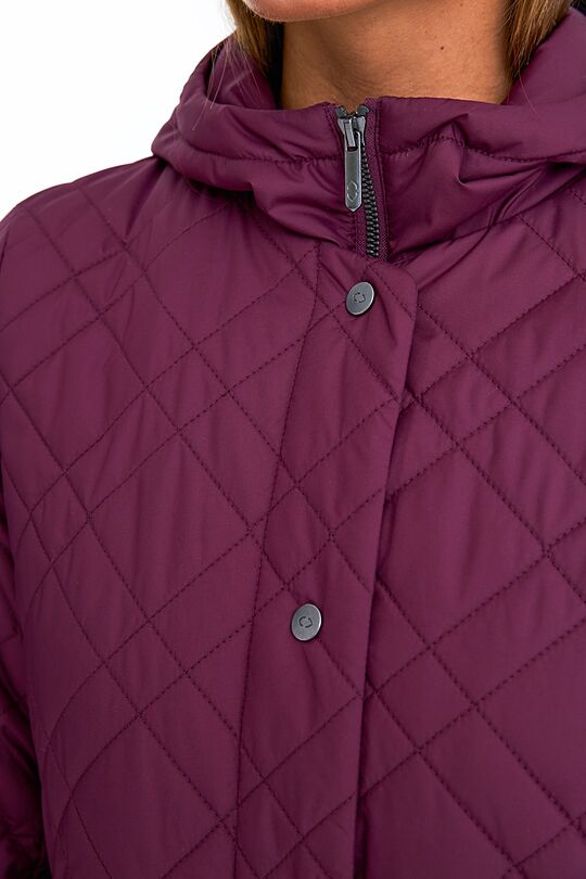 Long Thermore insulated quilted coat 8 | BORDO | Audimas