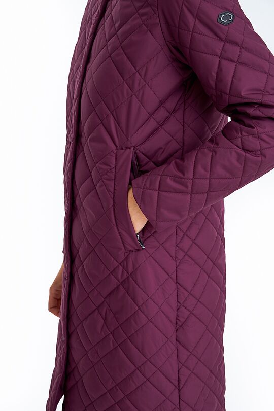 Long Thermore insulated quilted coat 9 | BORDO | Audimas