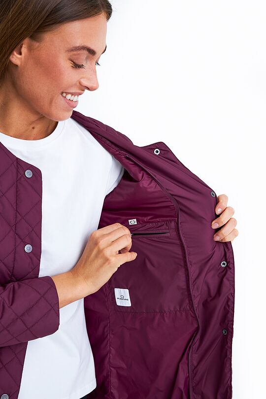 Long Thermore insulated quilted coat 10 | PURPLE | Audimas
