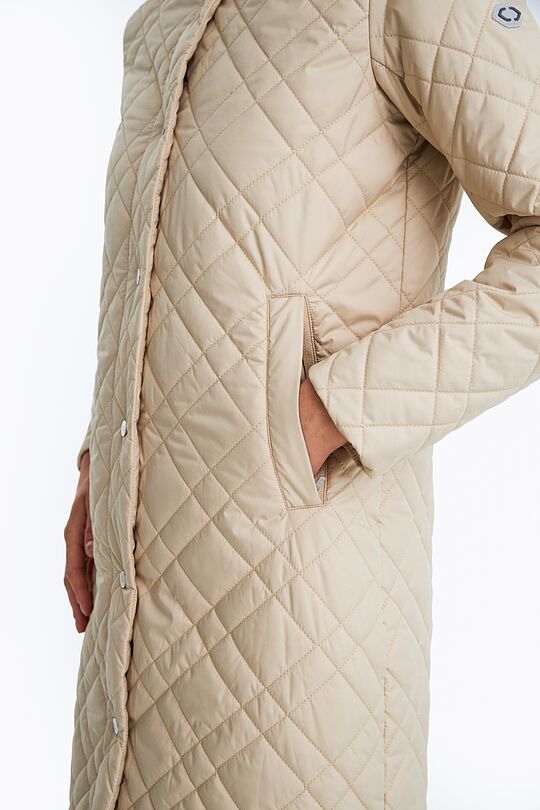Long Thermore insulated quilted coat 6 | BROWN | Audimas