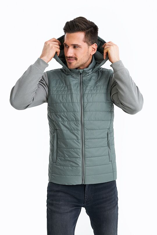 Thermore insulated padded vest 1 | GREEN/ KHAKI / LIME GREEN | Audimas