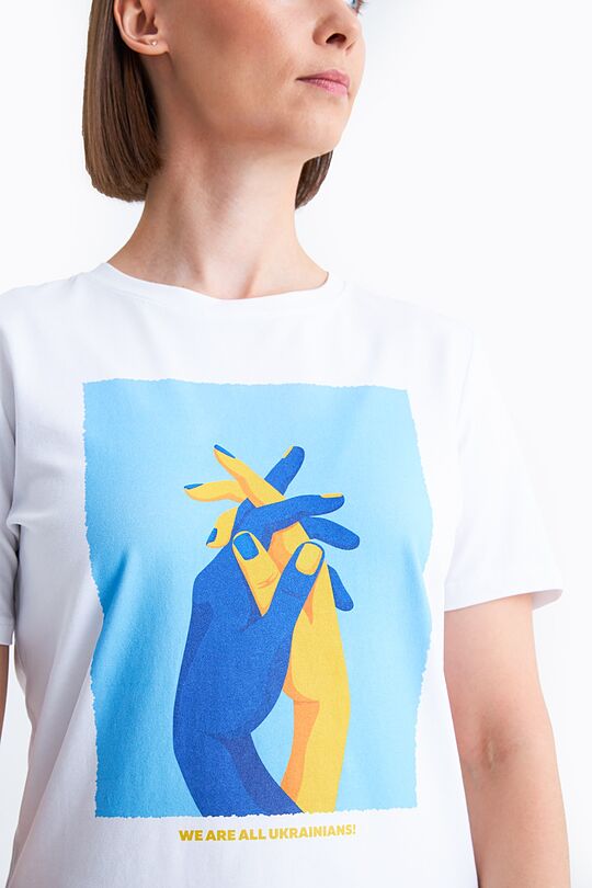 Stand with Ukraine – short sleeve T-shirt 2 | WHITE | Audimas