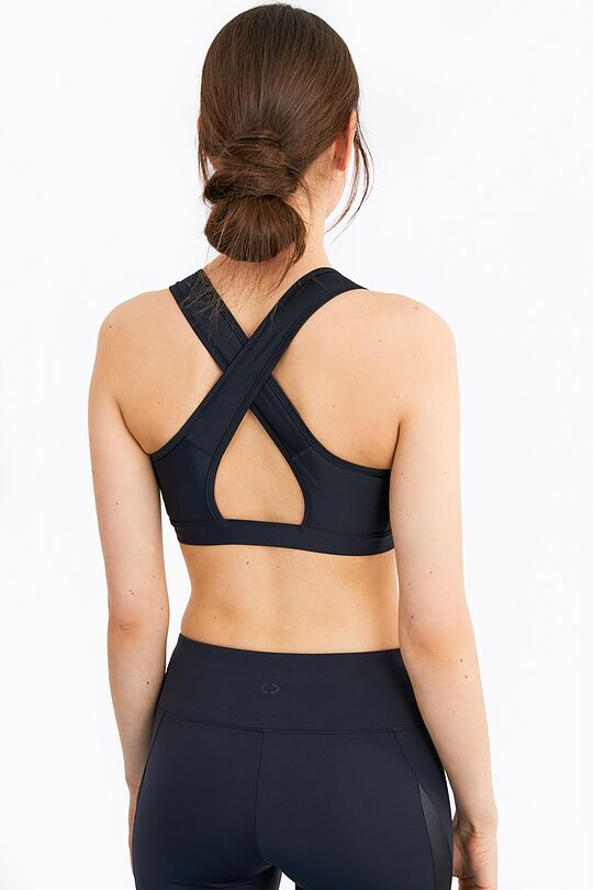 Zip up sports bra 6 | BLACK | Audimas