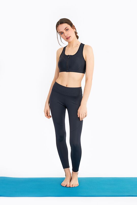 Zip up sports bra 7 | BLACK | Audimas