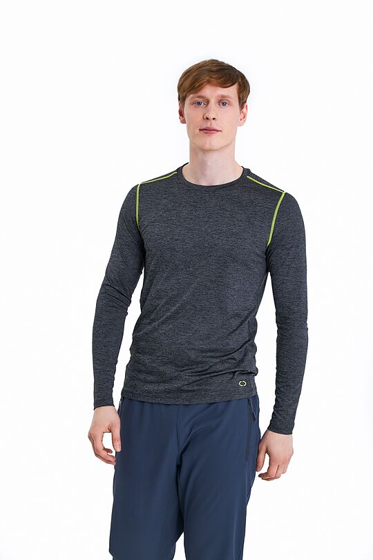 Training antibacterial long sleeve t-shirt 1 | GREY/MELANGE | Audimas