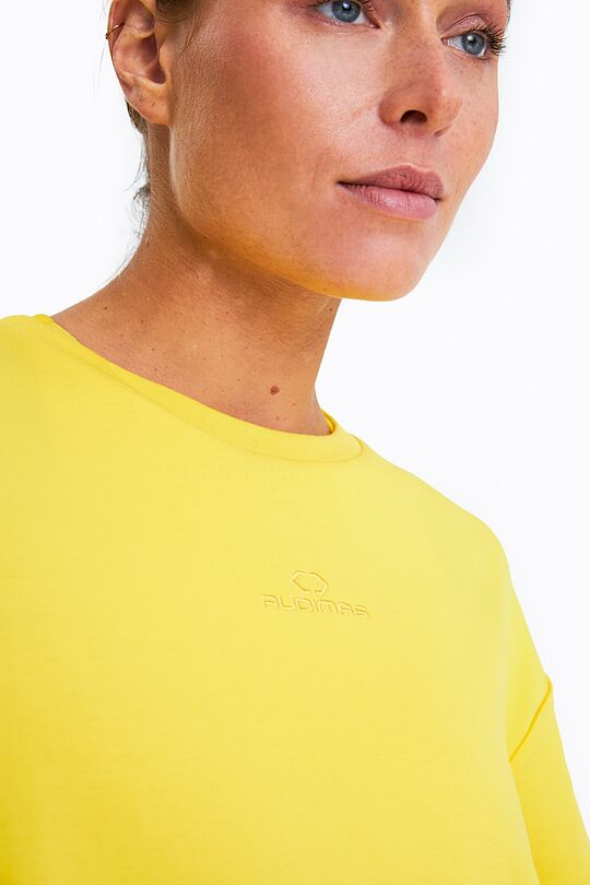 Oversized cropped t-shirt 2 | YELLOW | Audimas