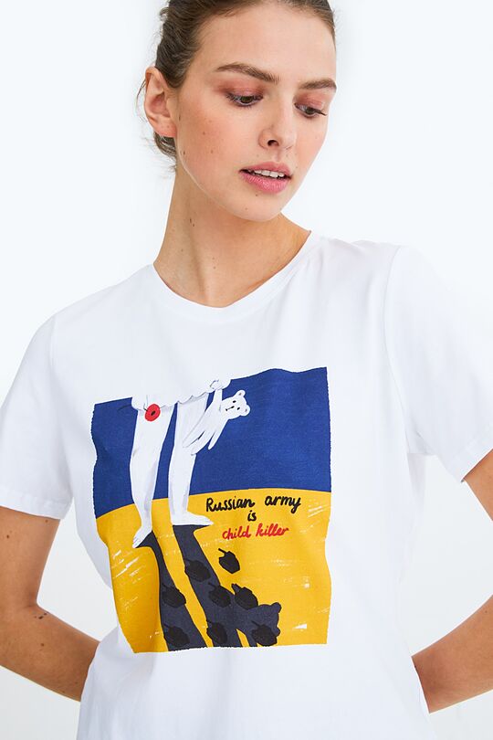 Stand with Ukraine – short sleeve T-shirt 2 | WHITE | Audimas