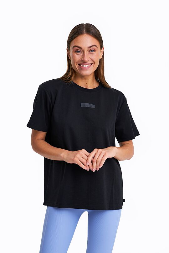 Oversized boyfriend t-shirt 1 | BLACK | Audimas