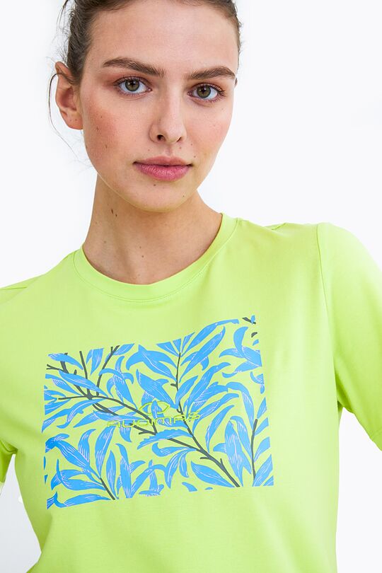 Organic cotton printed t-shirt 2 | GREEN/ KHAKI / LIME GREEN | Audimas